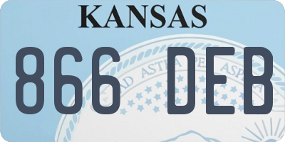 KS license plate 866DEB