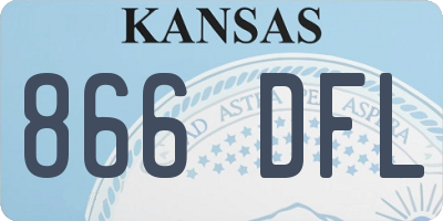 KS license plate 866DFL