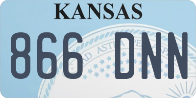 KS license plate 866DNN