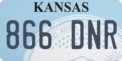 KS license plate 866DNR