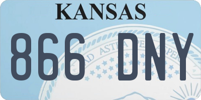 KS license plate 866DNY