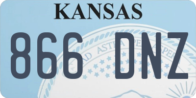 KS license plate 866DNZ
