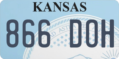 KS license plate 866DOH