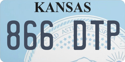 KS license plate 866DTP