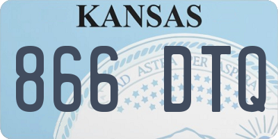 KS license plate 866DTQ