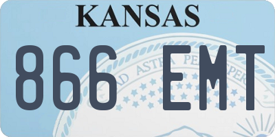 KS license plate 866EMT