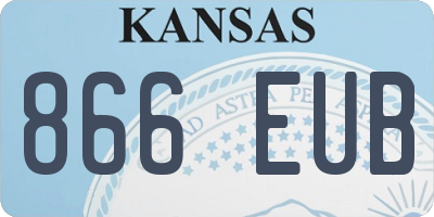 KS license plate 866EUB