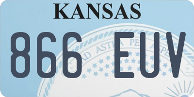KS license plate 866EUV