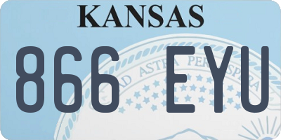 KS license plate 866EYU