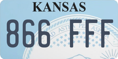 KS license plate 866FFF
