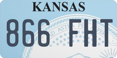 KS license plate 866FHT