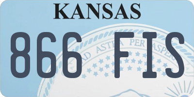 KS license plate 866FIS