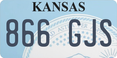 KS license plate 866GJS