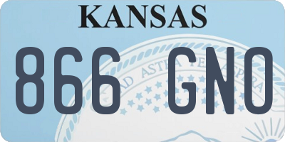 KS license plate 866GNO