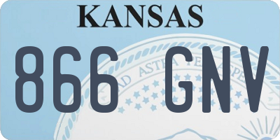KS license plate 866GNV