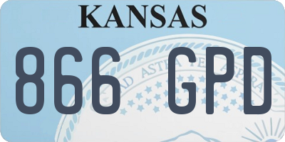 KS license plate 866GPD