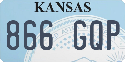 KS license plate 866GQP