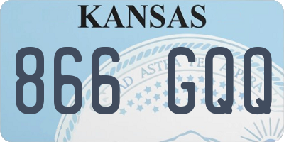 KS license plate 866GQQ