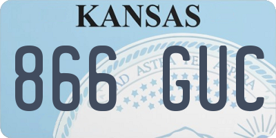 KS license plate 866GUC