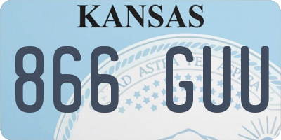 KS license plate 866GUU
