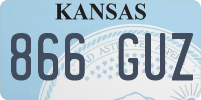 KS license plate 866GUZ