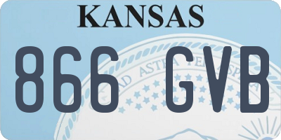 KS license plate 866GVB