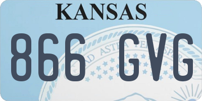 KS license plate 866GVG