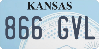 KS license plate 866GVL