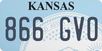 KS license plate 866GVO