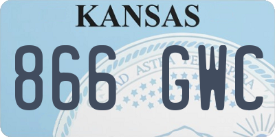 KS license plate 866GWC