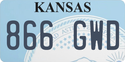 KS license plate 866GWD
