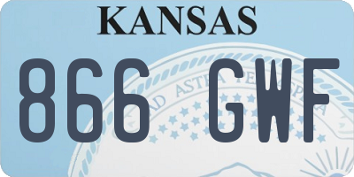 KS license plate 866GWF