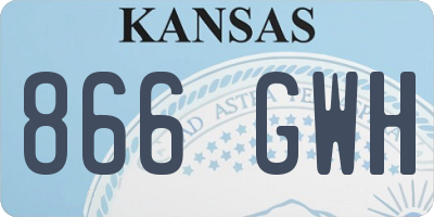 KS license plate 866GWH