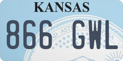 KS license plate 866GWL