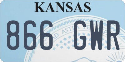 KS license plate 866GWR