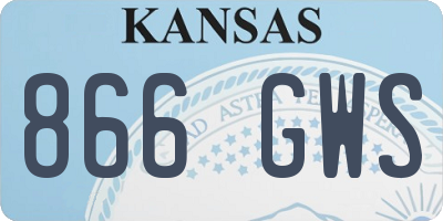KS license plate 866GWS