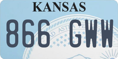 KS license plate 866GWW