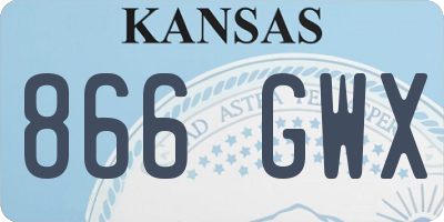KS license plate 866GWX