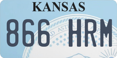 KS license plate 866HRM
