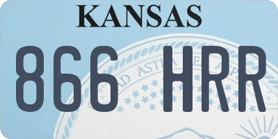 KS license plate 866HRR