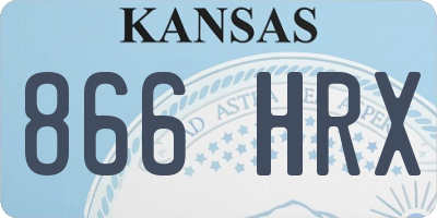 KS license plate 866HRX