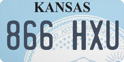 KS license plate 866HXU