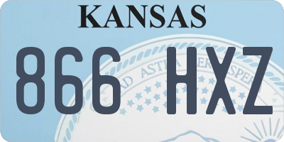 KS license plate 866HXZ