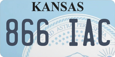 KS license plate 866IAC