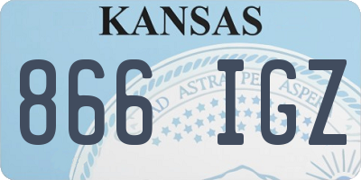 KS license plate 866IGZ