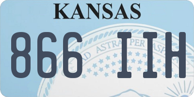 KS license plate 866IIH