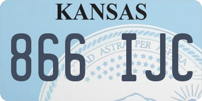 KS license plate 866IJC