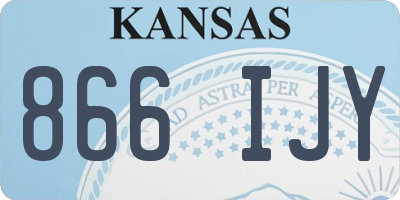 KS license plate 866IJY