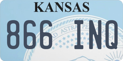 KS license plate 866INQ