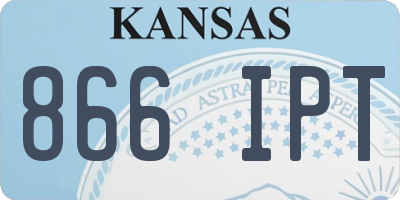 KS license plate 866IPT